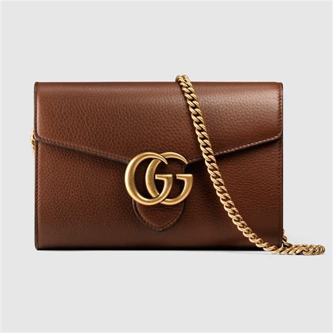 gucci marmont mini chain wallet|Gucci flap wallet on chain.